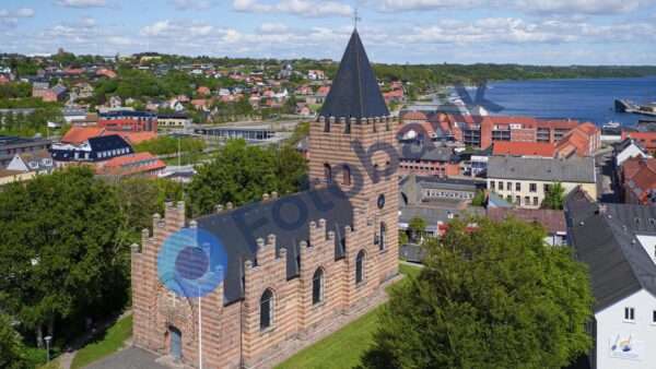 Hobro Kirke – Luftfoto